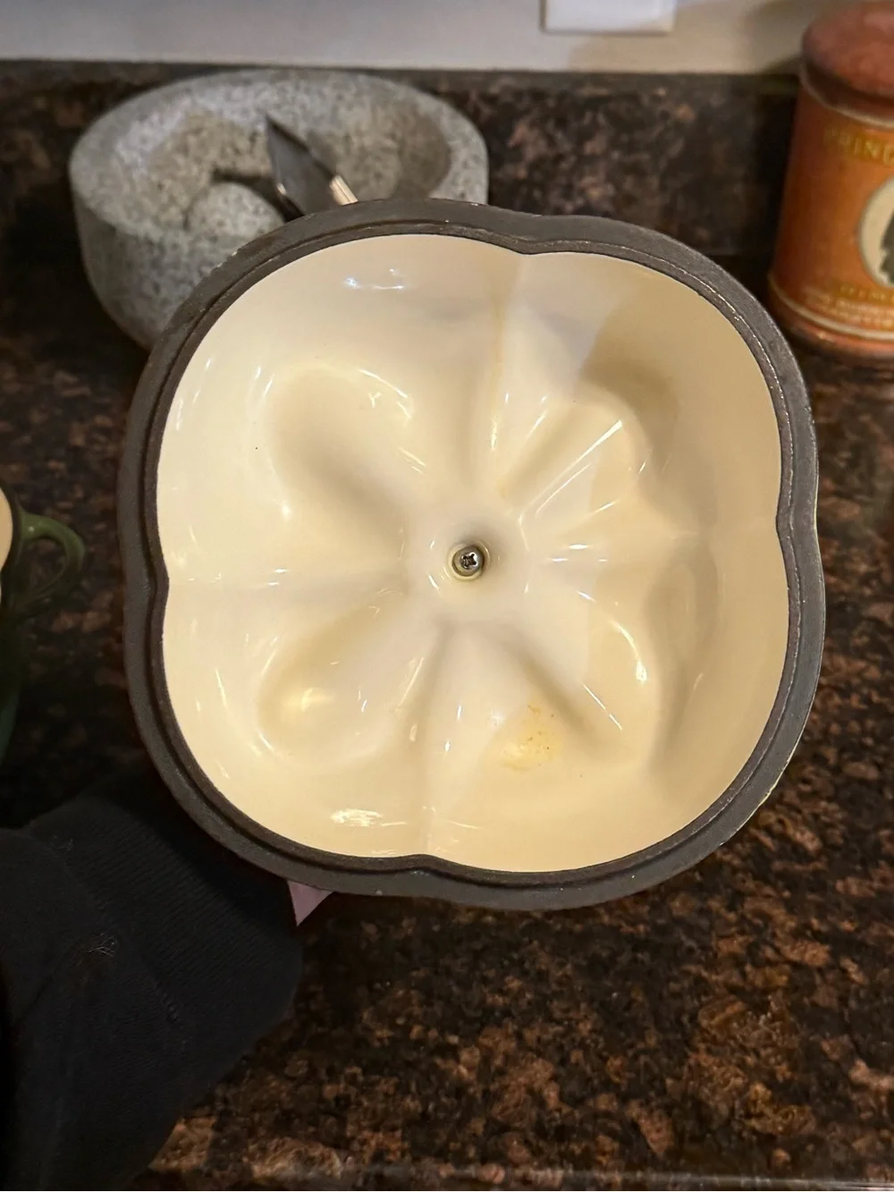 Le Creuset technique enameled
